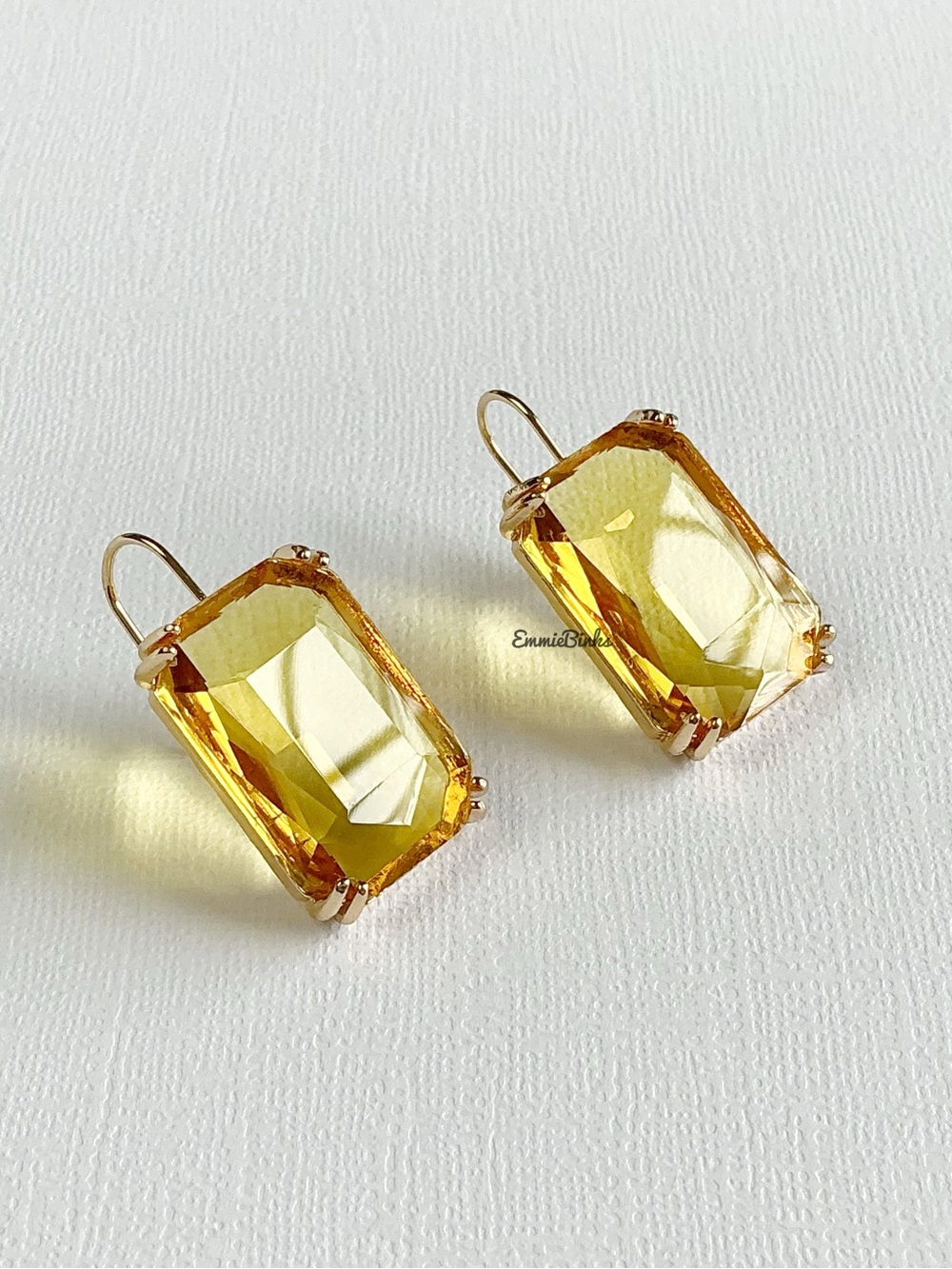 New For Love and Lemons Flirty Drop Crystal Earrings - Picture 2 of 8